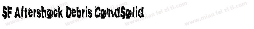 SF Aftershock Debris CondSolid字体转换